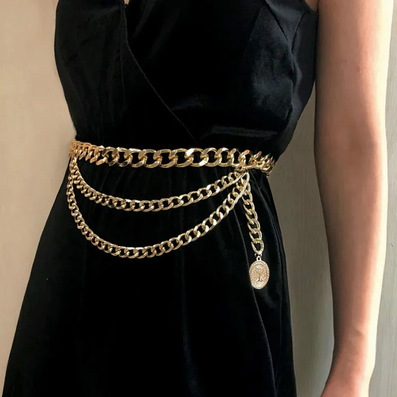 Gold Chain Belt For Women